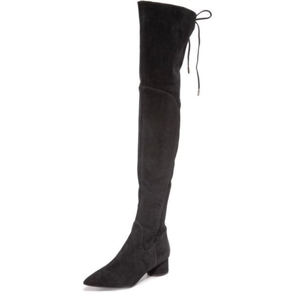Sigerson Morrison ZETAN Suede Over the Knee Thigh High Lace Up Suede Boots 9.5 - Picture 2 of 3